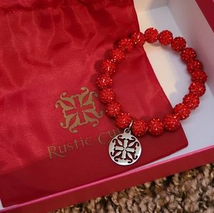 Red Emerson Rustic Cuff bracelet